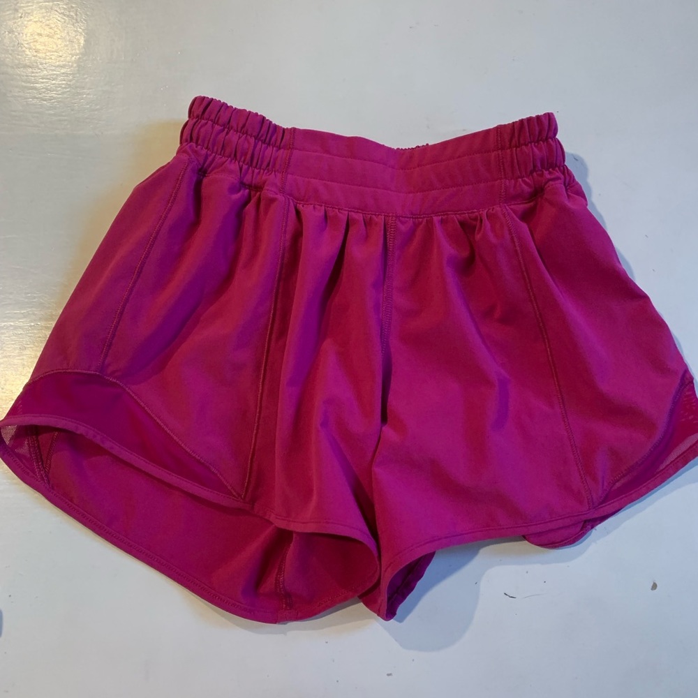 Lululemon shorts. Magenta. Size 2 tall